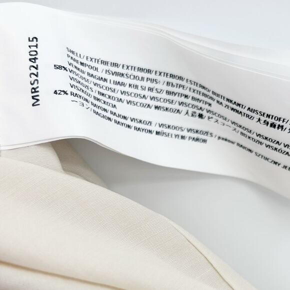 Mon Renn High Tide Midi Skirt  Stone Taupe Abstract Print Slit Long Womens Sz S - Picture 7 of 13